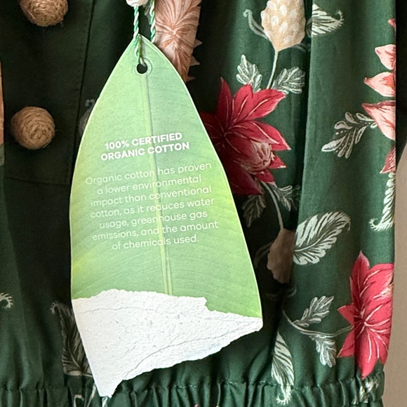 Farm Rio Green Pineapple Garden Maxi Dress M - Picture 7 of 7